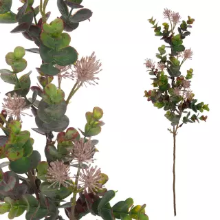 Eucalipto silvestre artificial mix 60 Berenjena. Hojas y ramas artificiales