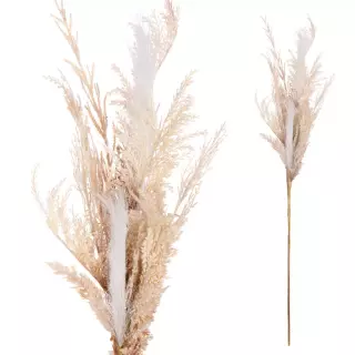 Pampa gramineas artificial crema 100. Hojas y ramas artificiales