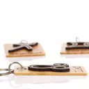 Llavero signo zodiacal Cranc de bambú