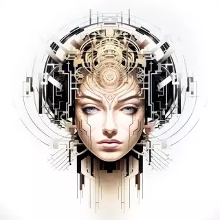 Cara cyberpunk C00097 · Fotografía artística retrato · La LLimona