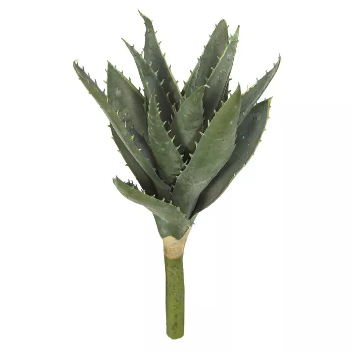 Planta crasa artificial aloe verde gris 25. Plantas artificiales
