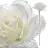 Flor rosa artificial blanca 67. Flores artificiales