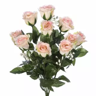 Ramo rosas artificiales rizadas rosadas · Ramos flores artificiales · La Llimona home