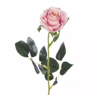 Flor rosa artificial. Flores artificiales
