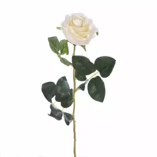 Flor rosa artificial blanca. Flores artificiales