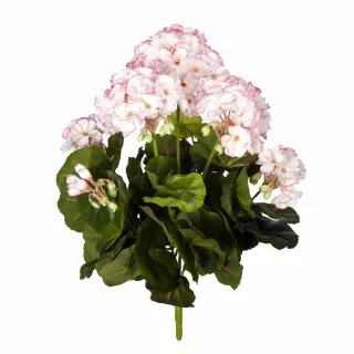 Planta geranio artificial bicolor