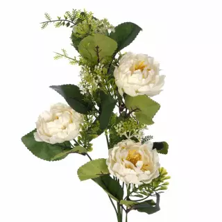 Rama peonías artificiales blancas · Flores artificiales · La Llimona home