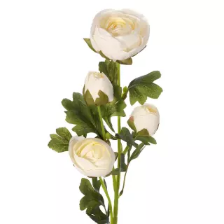 Rama peonías artificiales blancas 65. Flores artificiales