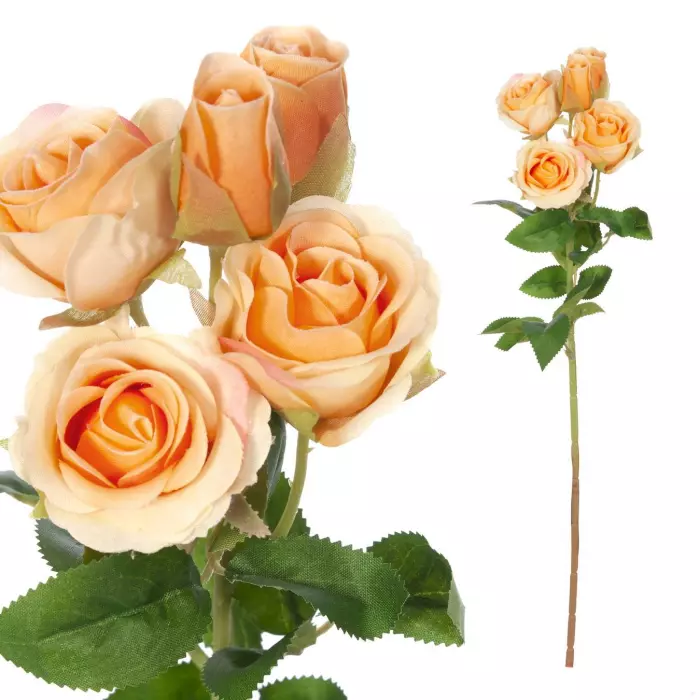 Mini rosas artificiales naranja 42 · Flores artificiales · Rosas artificiales · La Llimona home