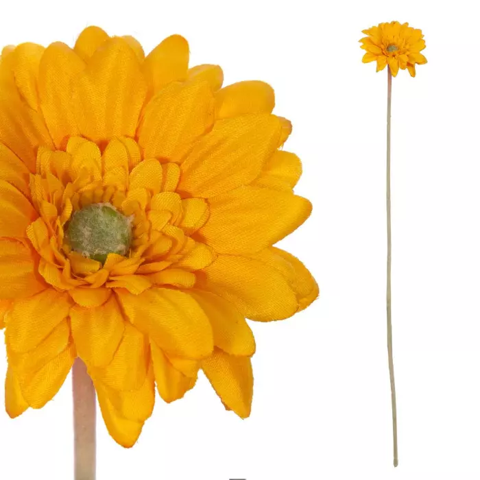 Gerbera mini artificial amarilla 47. Flores artificiales Gerbera mini artificial amarilla 47. Flores artificiales