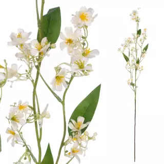 Rama mini flores artificiales blancas 108. Flores artificiales