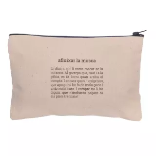 Bolsa neceser 'Estoig afluixar la mosca' Els Ximplets · bolsas multiusos · Els Ximplets · Regalos originales