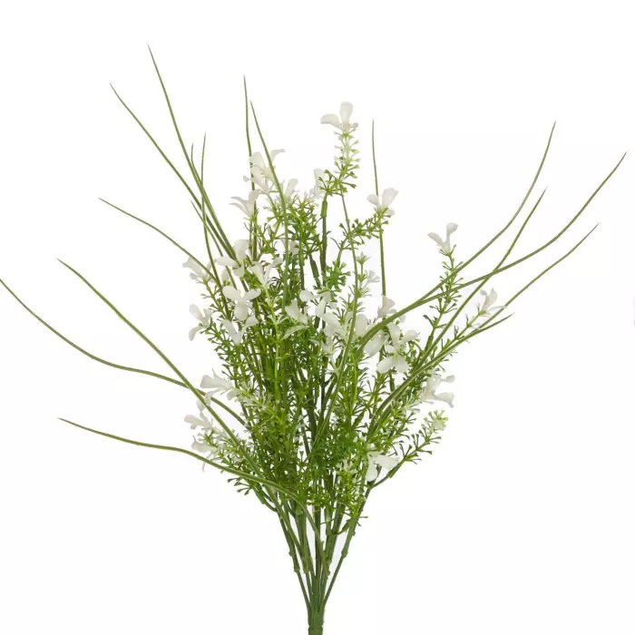 Planta mata flor artificial blanca grass 47. Plantas artificiales