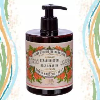 Jabón liquido Marsella Geranio rosa Panier des Sens · Cosmética natural · La Llimona home