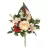 Ramo rosas y cymbidiums artificiales salmón 32 · Flor artificial · Funerario · Ramos flores artificiales cementerio