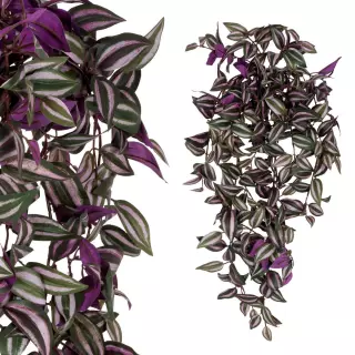 Planta artificial colgante tradescantia burdeos 65 · Plantas colgantes artificiales · La Llimona home