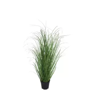 Planta grass artificial verde 85 con maceta. Plantas artificiales