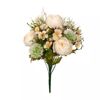 Ramo alliums y peonías artificiales crema 44 · Ramos flores artificiales · La Llimona home