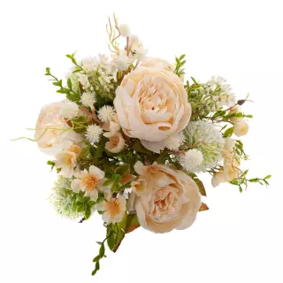 Ramo alliums y peonías artificiales crema 44 · Ramos flores artificiales · La Llimona home