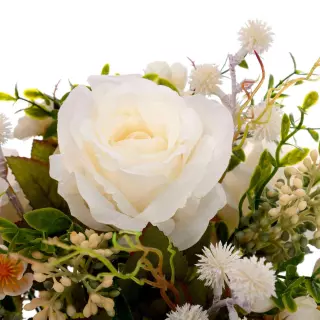 Ramo alliums y rosas artificiales crema 44 · Ramos flores artificiales · La Llimona home