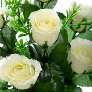 Ramo rosas artificiales crema 44 · Ramos flores artificiales · La Llimona home
