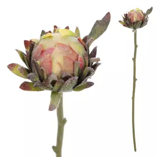 Protea artificial verde 58. Flores artificiales