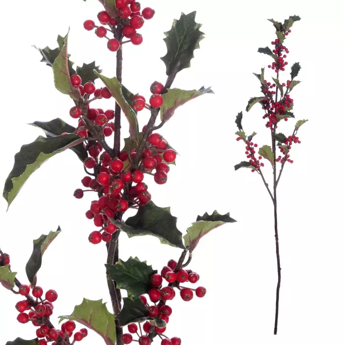 Rama acebo artificial berries rojas 85 · Navidad · La Llimona home Rama acebo artificial berries rojas 85 · Navidad · La Llimona home