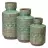 Jarrón cerámica verde envejecido cenefa 25 · Decoración y complementos · La Llimona home