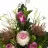 Ramo rosas cabbage y proteas artificiales cereza 53 · Funerario · Ramos flores artificiales