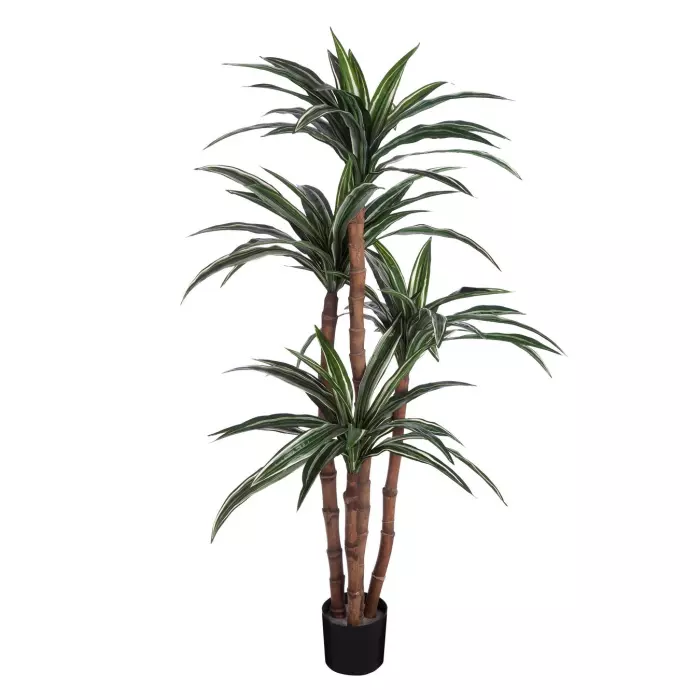 Dracaena artificial variegata maceta 125 · Plantas artificiales decorativas · La Llimona home