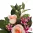 Jardinera cementerio flores artificiales rosas y orquídeas rosadas 34. Funerario. Jardineras, ramos
