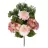 Ramo zinnias y hortensias artificiales rosadas 47.Funerario. Ramos,flores artificiales cementerio