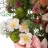 Ramo dalias y flores silvestres artificiales rosa 52. Funerario. Ramos,flores artificiales cementerio