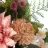 Ramo dalias y flores silvestres artificiales rosa 52. Funerario. Ramos,flores artificiales cementerio
