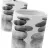 Set baño dosificador y vaso cerámica zen stone · Dosificadores de baño · La Llimona home