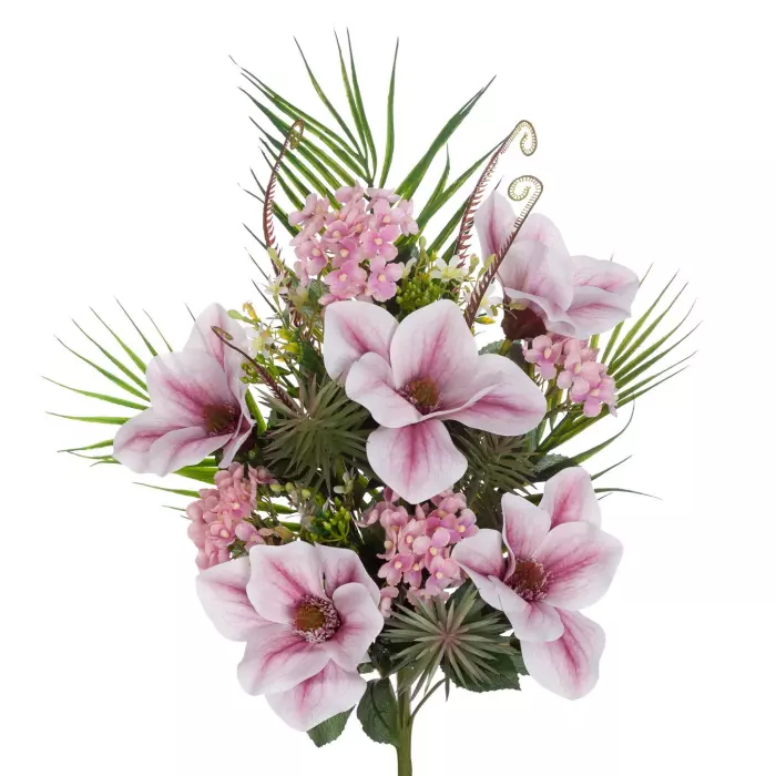 Ramo magnolias y aloes artificiales malva 61. Funerario. Ramos,flores artificiales cementerio Ramo magnolias y aloes artificiales malva 61. Funerario. Ramos,flores artificiales cementerio