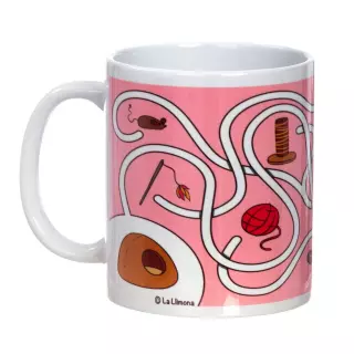 Taza con mensaje 'Laberinto gato' · Tazas con mensaje · La Llimona home