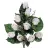 Ramo rosas artificiales blancas 40. Funerario. Ramos,flores artificiales cementerio