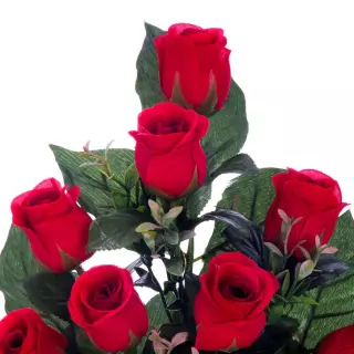 Ramo rosas artificiales rojas 40. Funerario. Ramos y flores artificiales. La Llimona home.