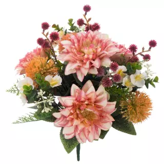 Ramo flores silvestres y dalias artificiales rosa 44 · Ramos flores artificiales · La Llimona home