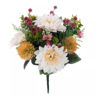 Ramo flores silvestres y dalias artificiales crema 44 · Ramos flores artificiales · La Llimona home