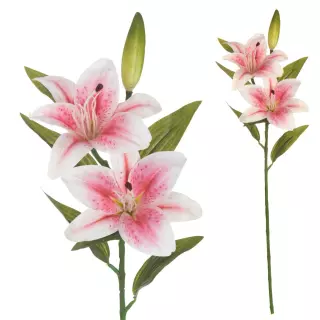 Lilium artificial rosa 69. Flores artificiales. La Llimona Home