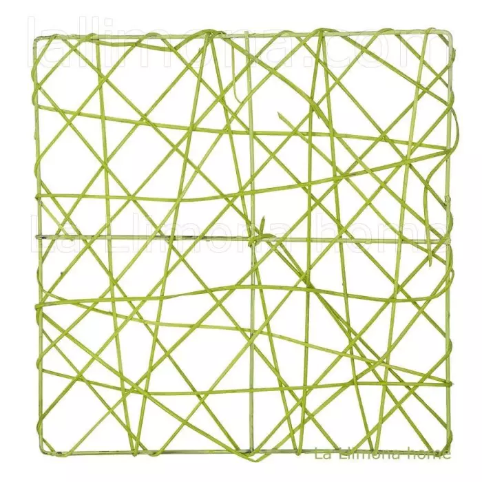 Estructura rejilla cuadrada verde 20. Complementos florales