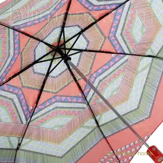 Paraguas Bisetti mujer plegable automático étnico rojo · Paraguas mujer · La Llimona home
