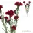 Rama clavellina artificial roja 60. Flores artificiales